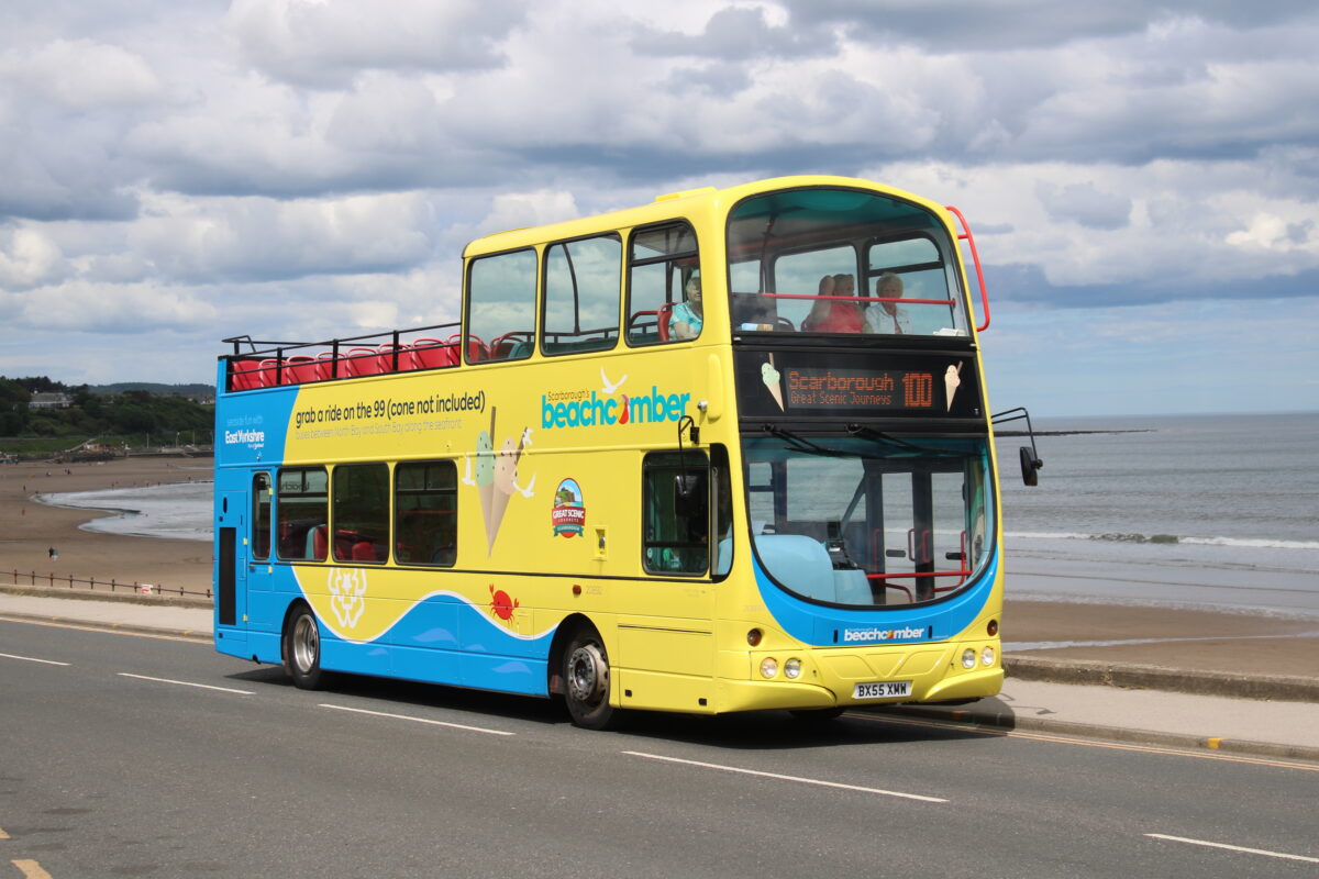Beachcomber on the Scarborough seafront